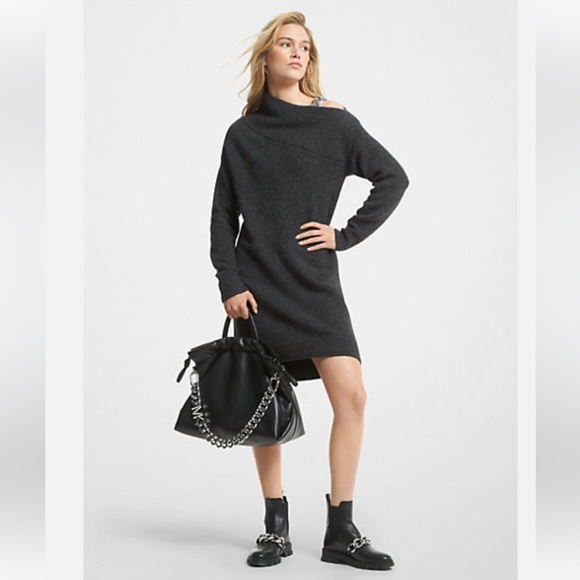 Michael Michael Kors ⛓️⛓️ chain-strap Sweater Dress - Picture 1 of 6